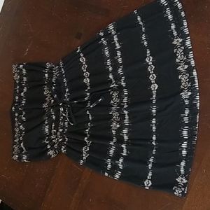 Mossimo black strapless tribal print dress